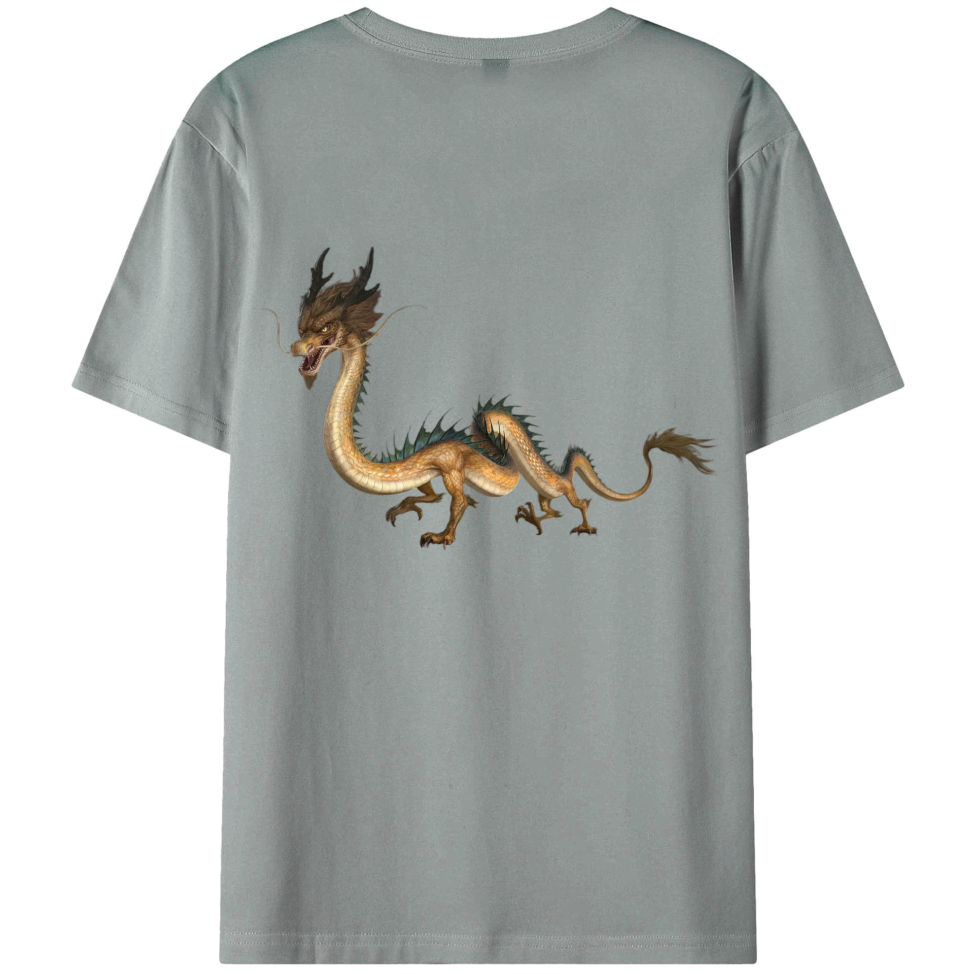 （画像用） Ne Zha 2 ナタ 魔童の大暴れ 綿100％ メンズ半袖Tシャツ（バックプリント） 通気性